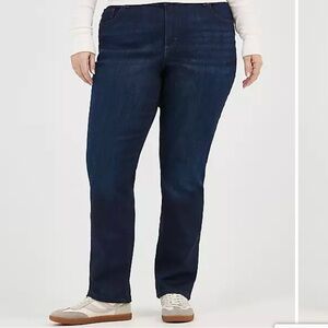 Lee  Original Relaxed Fit Jeans Straight Leg Dark Wash Denim 20W Long 40 X 29